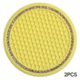 thumbnail image 1 of ACDANC 2Pcs Car Coasters,Perfect Size Car Coasters for Cup Holders,Car Owners Non Slip Insert Coaster,Yellow, 1 of 4