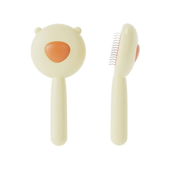 ACDANC 2Pcs Cat Brush,Abs Dog Brushes for Grooming,Dog Comb,White,7X3X1"