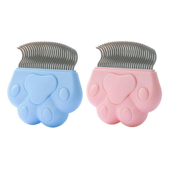 ACDANC 2Pcs Cat Brush,Abs Dog Shedding Brush,Dog Brushes for Grooming,Multicolor,4X4"