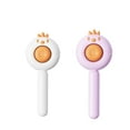 thumbnail image 1 of ACDANC 2Pcs Cat Brush Multi-Functional Cat Brush for Shedding Rounded Stainless Steel Teeth Cat Grooming Supplies,Pink&Yellow, 1 of 4