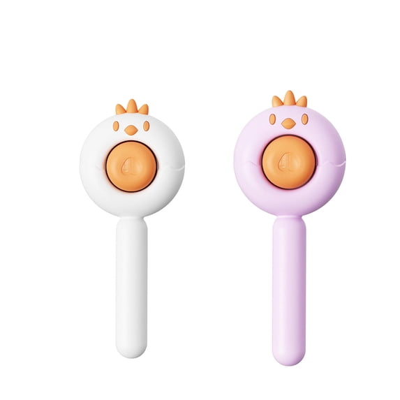 ACDANC 2Pcs Cat Brush Multi-Functional Cat Brush for Shedding Rounded Stainless Steel Teeth Cat Grooming Supplies,Pink&Yellow