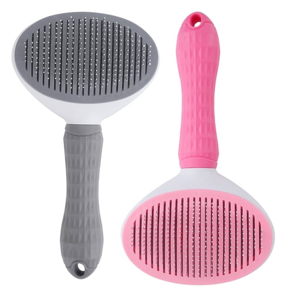ACDANC 2Pcs Cat Brush,Pp Cat Shedding Brush,Dog Shedding Brush,Gray,8X4X1"