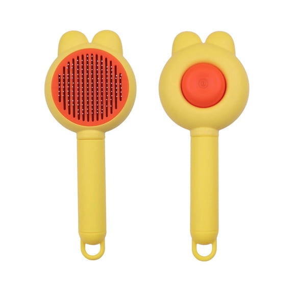 ACDANC 2Pcs Cat Brush,Pp Cepillo Para Perros,Dog Brushes for Grooming,Yellow,9X6"