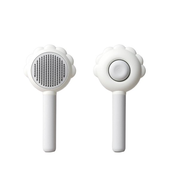 ACDANC 2Pcs Cat Brush Safe Cat Brush for Shedding Rounded Stainless Steel Teeth Cat Grooming Supplies,Green,Tpr Needle Comb