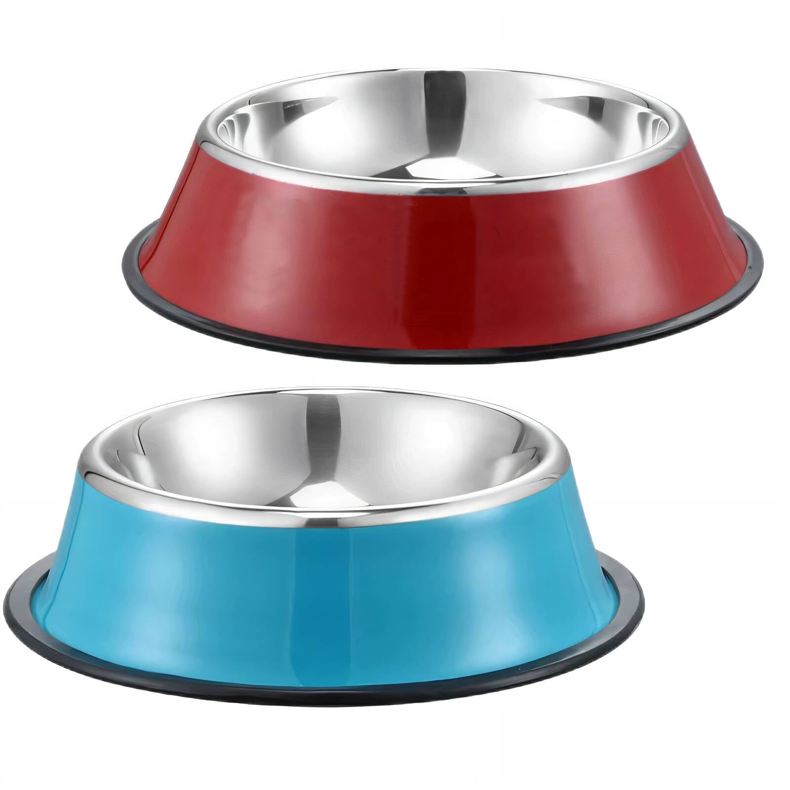 ACDANC 2Pcs Cat Food Bowl,Large Capacity Design Dog Bowls,Non-Slip Anti ...