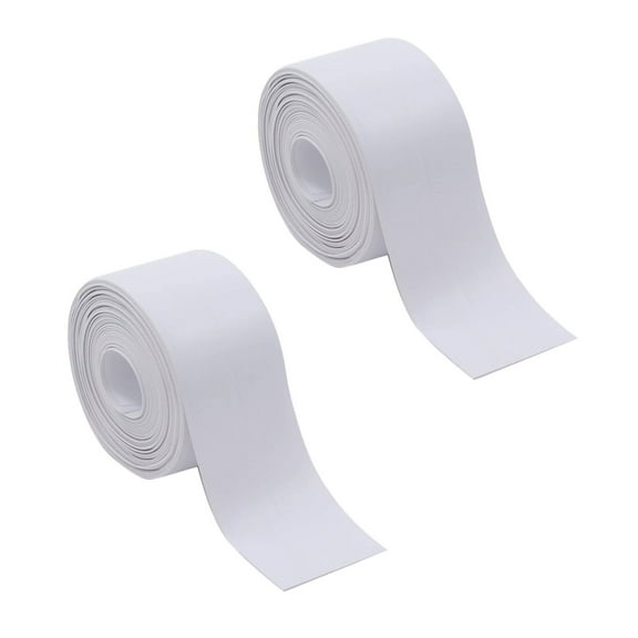 ACDANC 2Pcs Caulking Tape,Silicone Caulk,Caulk Tool,White Peplum