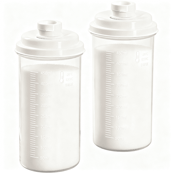 ACDANC 2Pcs Flour Sugar Storage Containers - Brown Sugar Keeper, Sugar Containers,Coffee Canister,Coffee Bean Storage,Sugar Dispenser with Pour Spout and Lids,Reusable Food Storage Containers