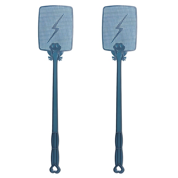 ACDANC 2Pcs Fly Swatter,Suitable for Kitchens,Thickened Reinforced Pp Body &Extended Precision Handle,Hanging Hole Storage House Must Haves Fine-Mesh Wind-Resistant Design