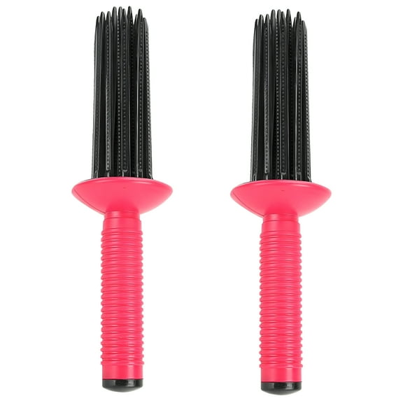 ACDANC 2Pcs Hair Curling Roll Comb Round Hair Brush Teeth Round Brush Hair Curling Comb Hair Tools Hair Curler Hair for Men Curly for Hair Non Damaging Hair Travel Size for Long Hair Short Hair
