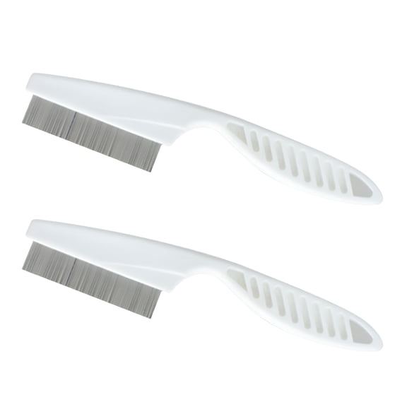 ACDANC 2Pcs Pet Flea Comb Stainless Steel Tear Stain Removal Grooming Brush for Dogs and Puppies