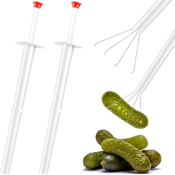 ACDANC 2Pcs Pickle Grabber Tool,Stainless Steel Pickle Picker Grabber,Pickle Pincher Tool for Kitchen Food Olive Pepper