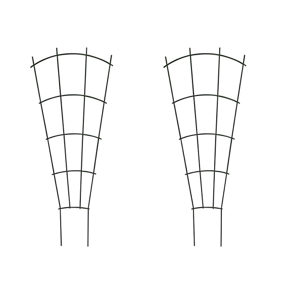 ACDANC 2Pcs Plant Trellis for Potted Climbing Plants Indoor,Outdoor Plastic Garden Trellis for Climbing Plants,Houseplants Flowers Vine Ivy,Fan Shape,Trellis for Climbing Plants Outdoor