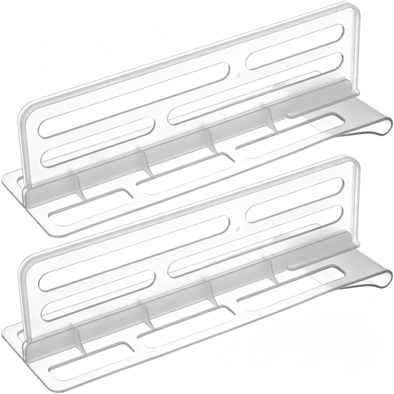 ACDANC 2Pcs Refrigerator Divider for Glass Shelves Organization,Adjustable Freezer Cupboard Cabinet Drawer Fridge Shelf,Multifunctional Partition,Easy to Clean Grid Separator
