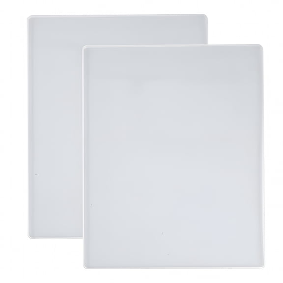 ACDANC 2Pcs Reusable Epoxy Resin Table Mold White Crafting Silicone Mould for Home Use Epoxy Resin Molds Silicone