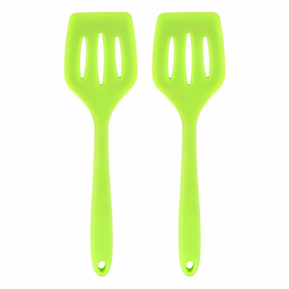 ACDANC 2Pcs Silicone Cooking Utensil Spatula Slotted Turner Nonstick Heat Resistant Spatula for Kitchen Restaurant Home