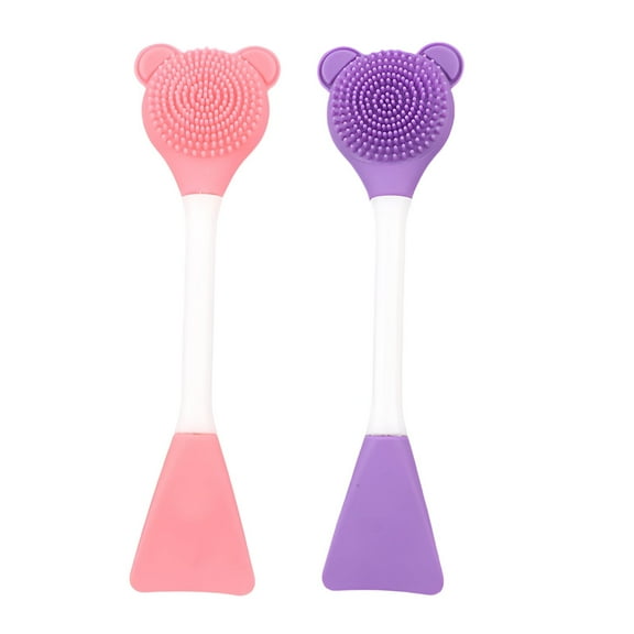 ACDANC 2Pcs Silicone Face Scrubber,Double-Ended Face Exfoliator Scrubber,Pore Scrubber for Face,