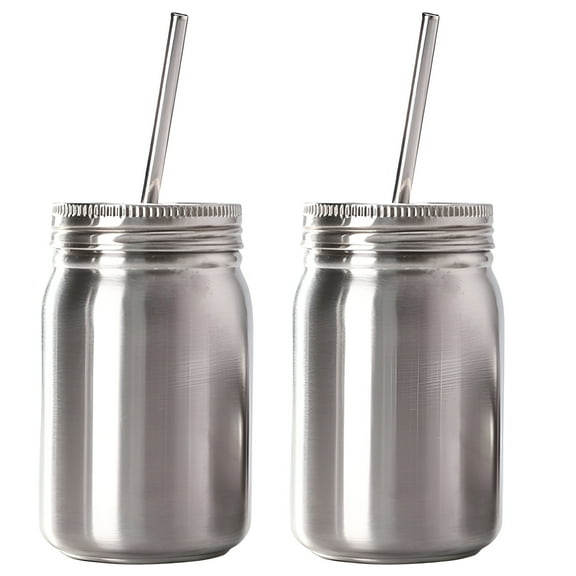 ACDANC 2Pcs Smoothie Cup,Premium Stainless Steel Travel Coffee Mug,Suitable for Kitchen Cups with Lids,700Ml
