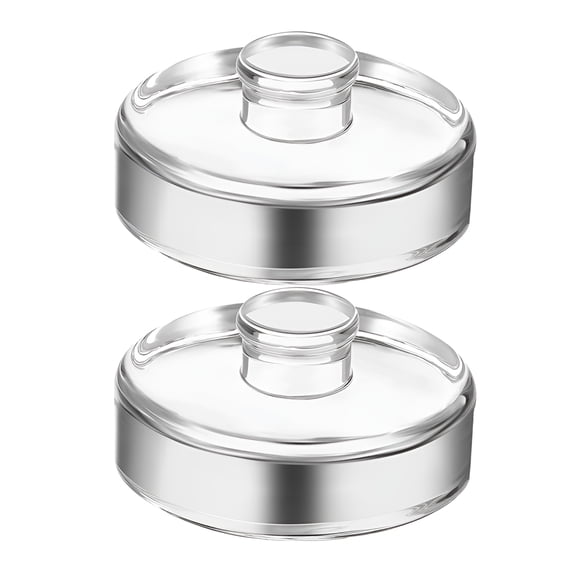 ACDANC 2Pcs Transparent Glass Fermenting Weights for Kitchen Use Perfect for Pickling and Fermenting Foods in Wide Mouth Jars