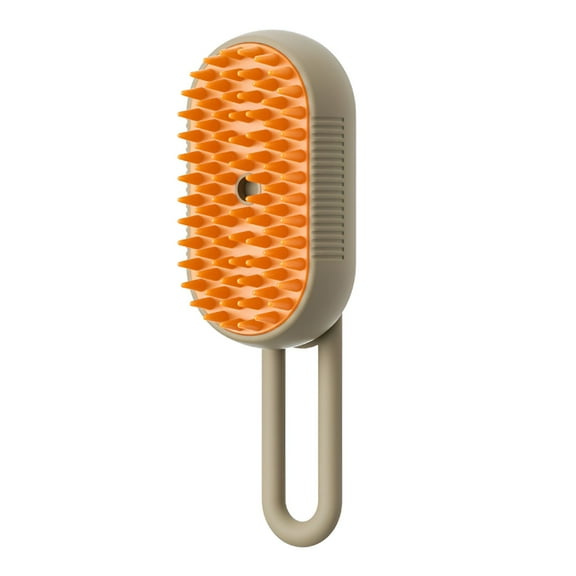 ACDANC 2Pcs Usb Rechargeable Cat Dog Grooming Comb Multifunctional Curry Combs Spray Pet Brushes for Massage Removing Tangled and Loose Hair Cat Steam Brush (Coffee)