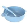 thumbnail image 1 of ACDANC 2Pcs Wheat Straw Bowls Enlarge and Deepen Groove toddler Bowls Thickened Non-Slip Handle Ramen Noodle Cooker Blue, 1 of 3