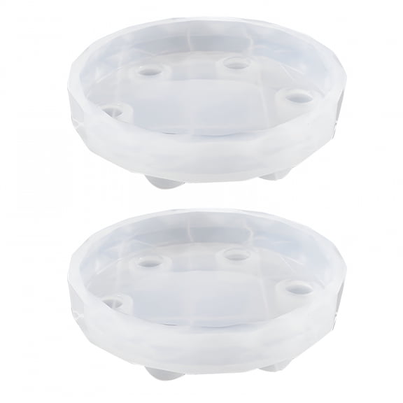 ACDANC 2X New Mini Resin Table Mold Silicone Mold Epoxy Mold Exhibition Table Mold Diy Crafting Tools(Molds Only)