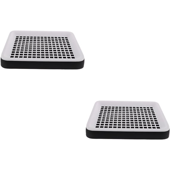 ACDANC 2pcs Rabbit Litter Box Guinea Toilet Tray Bunny Litter Box with Cage Hooks Bunny Trainer Box Pan for Rabbit Chinchilla Hamster Ferret Small