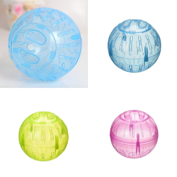 ACDANC 3.9 Inch Transparent Hamster Exercise Ball, Mini Running Wheel for Dwarf Hamster, Rat, Mice