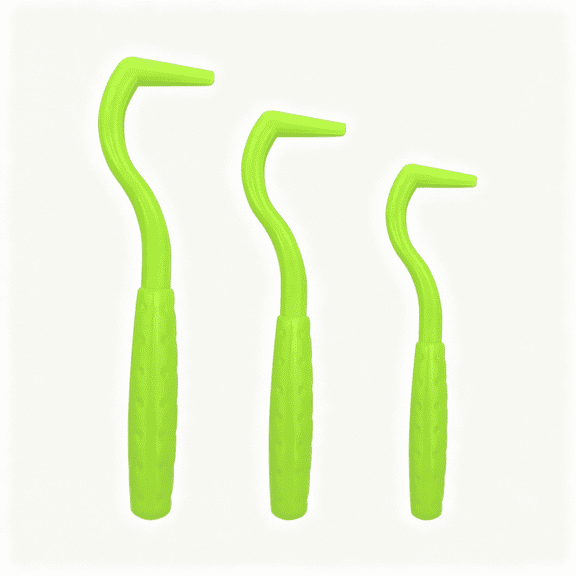 ACDANC 3 PCS Tick Remover Tool, Plastic Painlessly Tick Remover Portable for Dogs Cats Humans (Green)