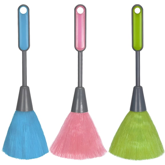 ACDANC 3 Pack Fluffy Microfiber Delicate Kitchen Duster Laptop Keyboard Brush Computer Screen Cleaner Tool Mini Dusting Wand (Blue, Green, Pink)