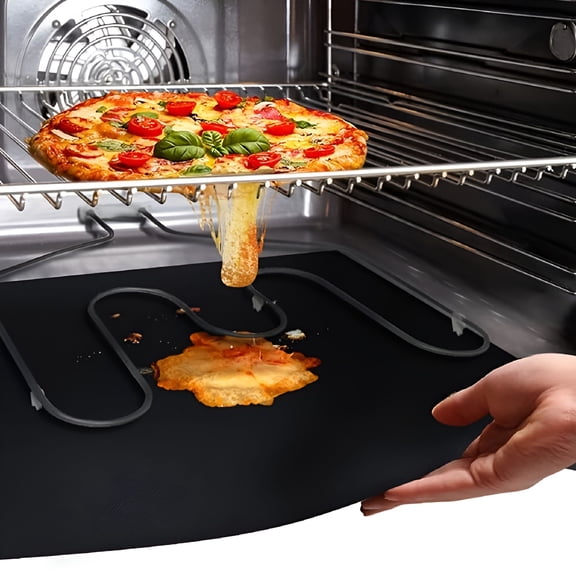 ACDANC 3 Pcs Rectangular Oven Liners for Bottom of Oven Gas Stove Reusable and Antislip 15.72X12.97In