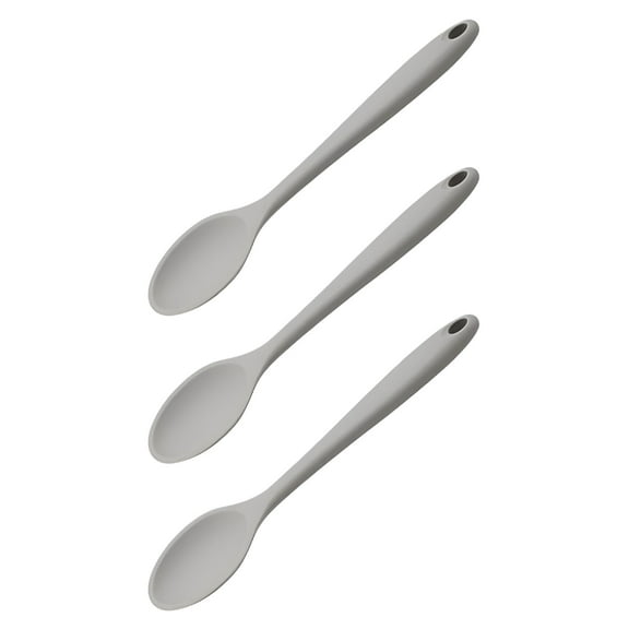 ACDANC 3 Pcs Silicone Spoon Soup Spoons Home Cooking Tools Silicone Utensils Rubber Spoon Cooking Spoons Silicone Salad Spoons