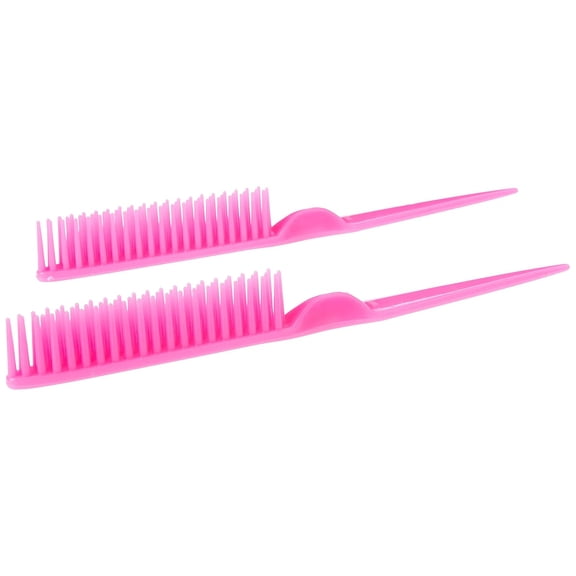 ACDANC 3 Row Styling Comb for Detangling,Defining and Separating Curls(Pink)Detangling Comb for Curly Hair