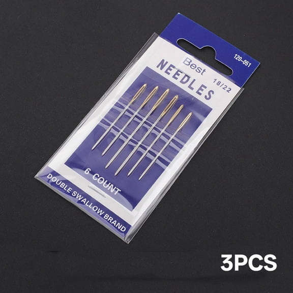 ACDANC (3 pack) Nickel Plated Steel Embroidery Needles, 1 Each