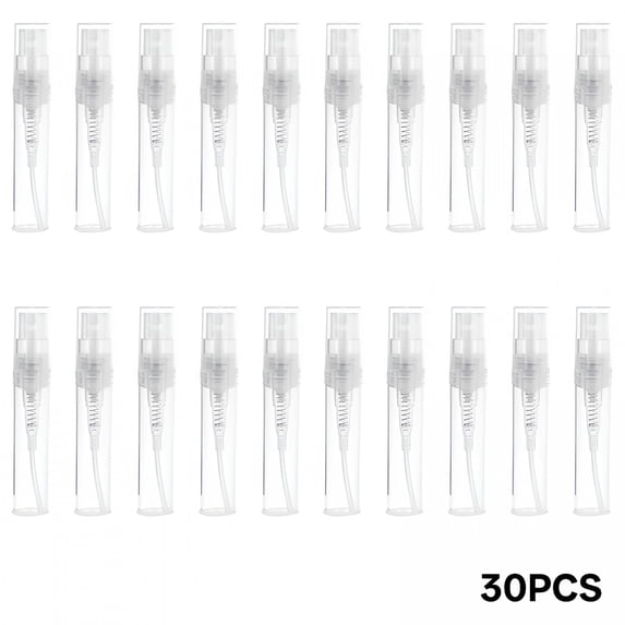 ACDANC 30Pcs Empty Perfume Bottles Mini Spray Bottles Portable Alcohol Bottles Makeup Sample Containers 3Ml