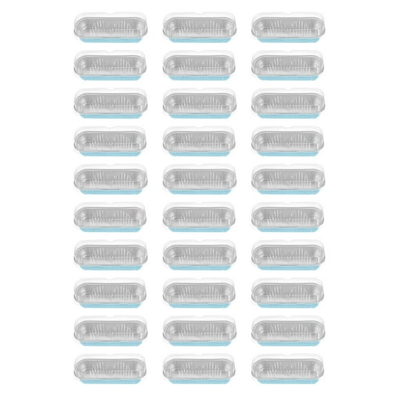 ACDANC 30Pcs Mini Loaf Pans with Lids Mini Loaf Baking Pans Thicken Rectangular Foil Baking Pan