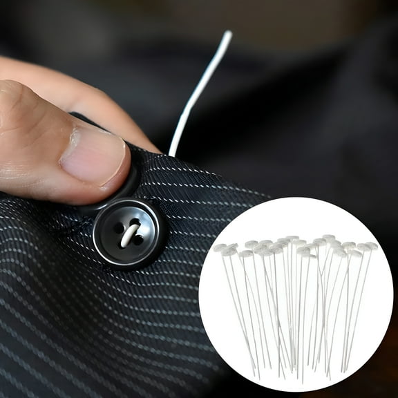 ACDANC 30Pcs Quick Button Repair Fixed Tool Needleless Sewing DIY Handmade Ornament,Black