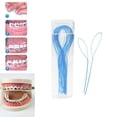 thumbnail image 1 of ACDANC 35Pcs Dental Traction Line Oral Dental Floss Threader for Crown Brace Bridge Implant Hoop Correct Threading Braces Steel Traction Oral Cleaning Tooth Pick Interdental Flosser, 1 of 10