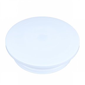 ACDANC 360 Degrees Rotation Cake Rotating Stand White 1Set 10.6x8.9x2.8in, for Cake, Baking, Decorating, Icing, Pastry, Dessert, Display