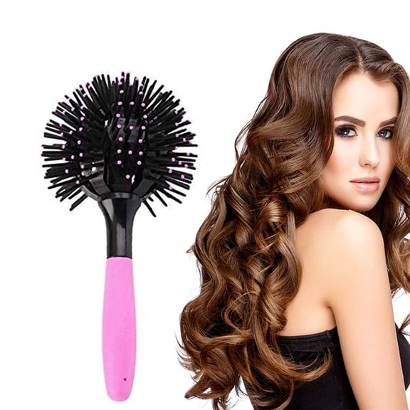 ACDANC 3D Round Hair Brushes for Women - Blow Drying,Detangling 360-Degree Styling Brush for Thick Curly Hair