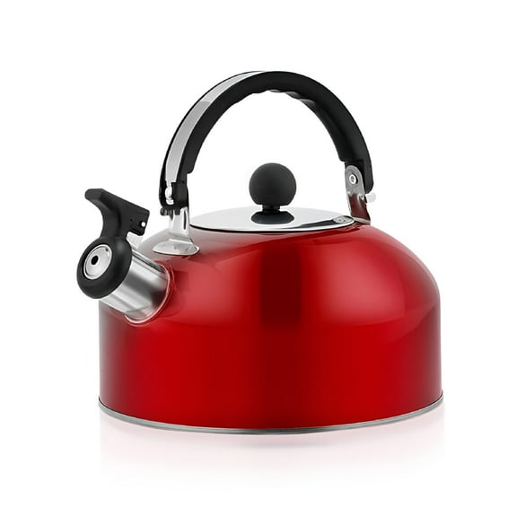 ACDANC 3L Whistling Tea Kettle Flat Bottom Kettle Stainless Steel Tea Kettle Teapot