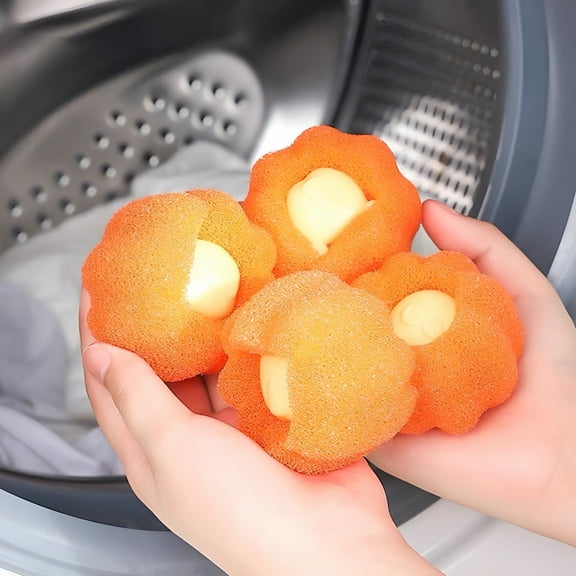 ACDANC 3PCS Clothes Anti-Winding Adsorption Hair Removal Cleaning Ball,Reusable Hair Remover Washing Machine Hair Catcher Laundry Ball,Dryer Ball For Clothing