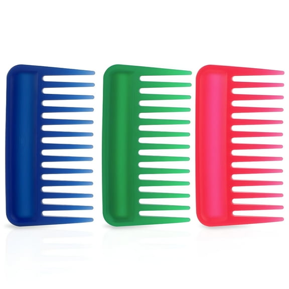 ACDANC 3PCS Travel Wide Tooth for Women, Pocket Wide Tooth for Curls Portable Detangling Large Tooth Pick Anti-Static Small Hair Comb Hair Styling for Curly, Wet, Dry, Long Hair