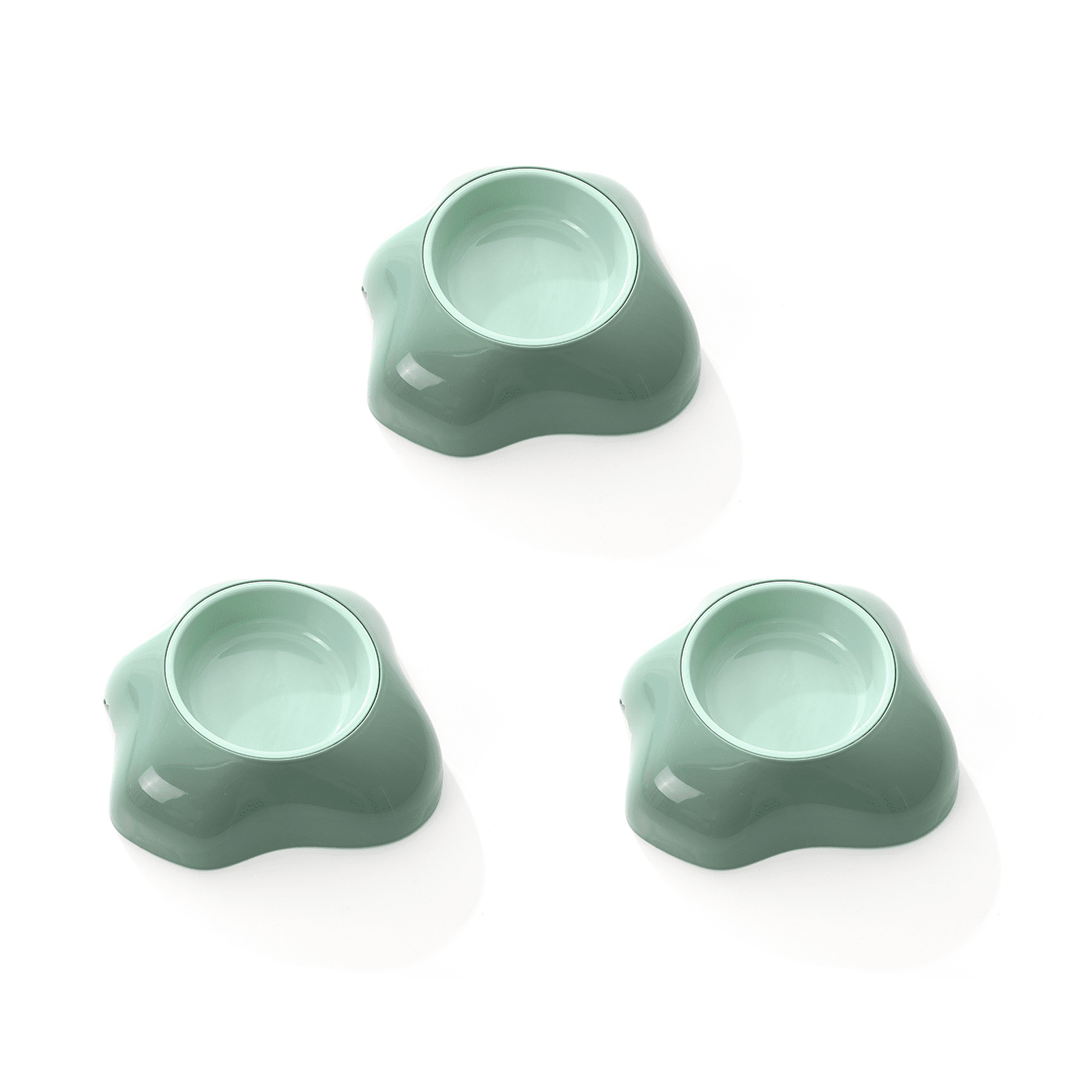 ACDANC 3Pcs Dog Bowls Small Size Dog,AntiSlip Cat Food Bowl,Indoor Cat