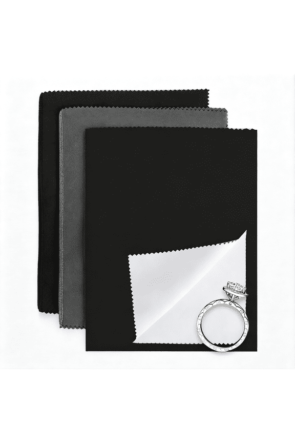 3Pcs Jewelry Polishing Cleaning Cloth Large 10 X 12 Silver Polishing Cloth for Cleaning Sterling Silver Jewelry,Gold,Platinum,Silverware,Diamonds,Gemstones,And Coins.