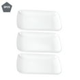 thumbnail image 1 of ACDANC 3Pcs Rectangular Plate Breakfast Plate Pastry Serving Plate Rectangular Food Plate Dessert Plate, 1 of 7