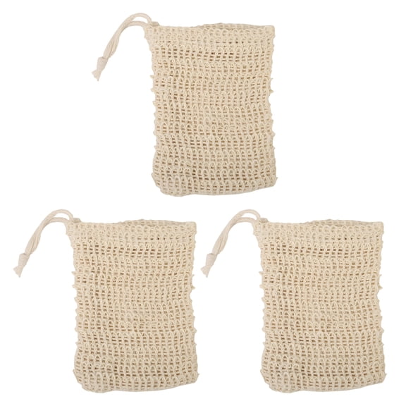 ACDANC 3Pcs Soap Holder,Bar Soap Pouch,Soap Bag,Cotton and Linen