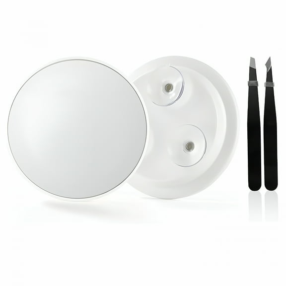 ACDANC 3X Magnifying Shower Mirror for Fogless Shaving with Suction Cup, Shatterproof Surface and 360 Swivel, 6.3" x 6.3"