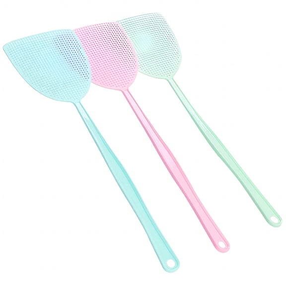 ACDANC 3X Plastic Fly Swatters (Green,Pink,Blue) Plastic Fly Swatter