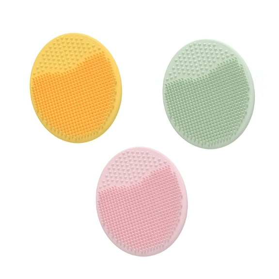 ACDANC 3pcs Baby Bath Brush,Baby Cradle Cap Brush,Silicone Massage Brush,Silicone Scrubbers Exfoliator Brush