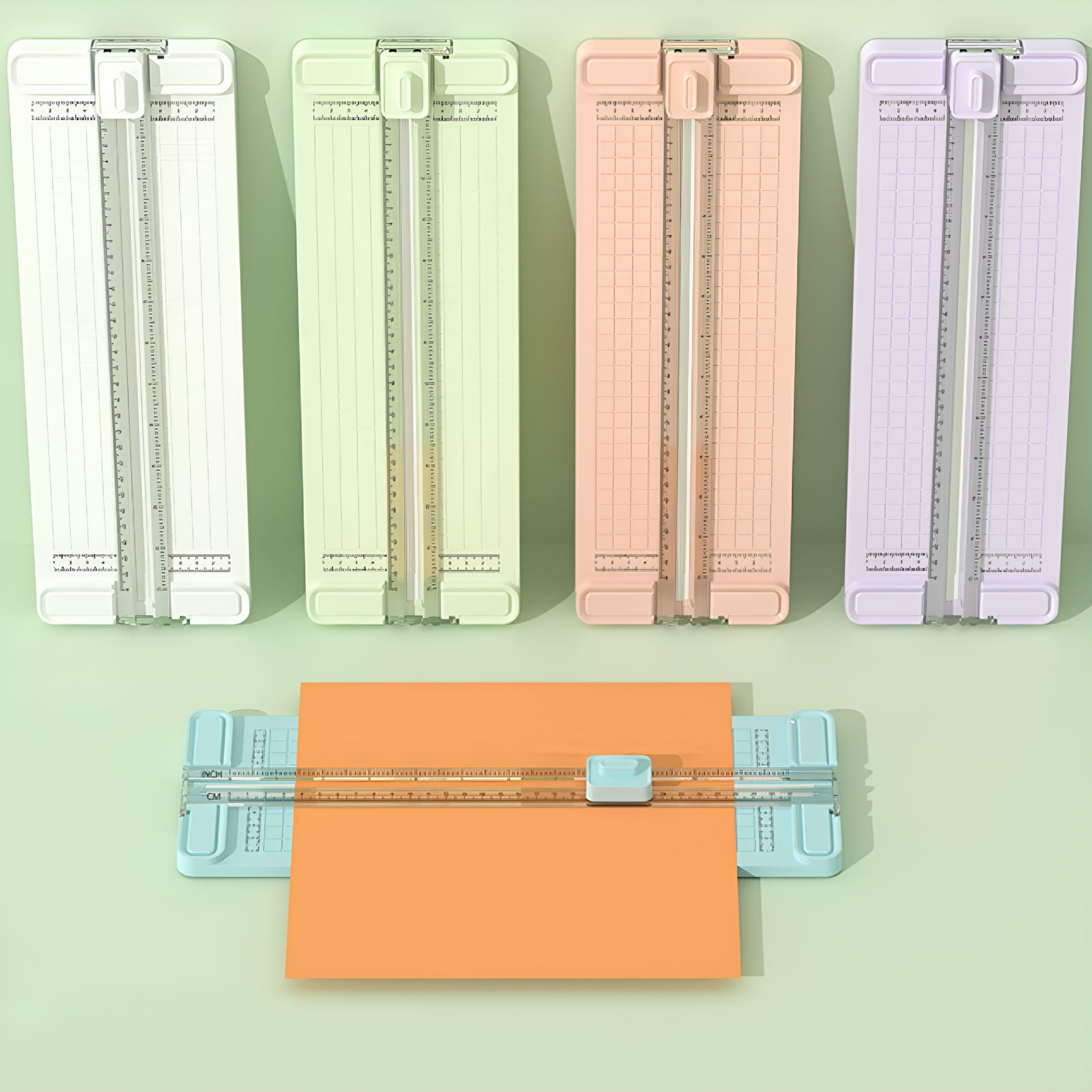 ACDANC 4 in 1 Bidirectional Paper Cutter Portable Paper Photo Trimmer Paper Cutter for Craft with Straight Scrapbook Supplies Kit Paper Trimmer Card Making Supplies Corner Punch